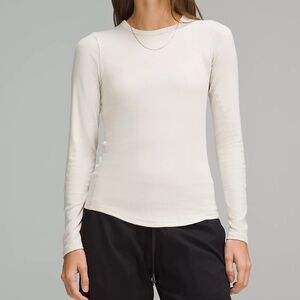 NWT WHITE LULULEMON HOLD TIGHT LONG SLEEVE
